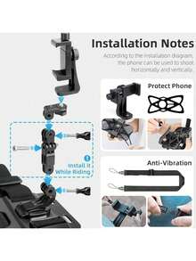 Adjustable Chest Harness Phone Holder Phone Holder Chest Front Mounted With Shock Cord Suitable For Cycling Running Vlogging POV Phone Stand Fits Action Cameras Mother's Day Gift - Multicolor - View 7