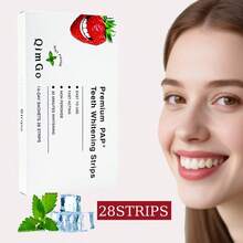 7-14-21片装草莓味牙齿美白贴片 + PAP + 干胶 + 牙齿美白贴片，牙齿美白，深度清洁，口腔护理，美白贴片，清新口气，牙齿美白贴片，旅行和居家两用，日常使用 - PAP+乾貼+美白牙貼 - 查看 6