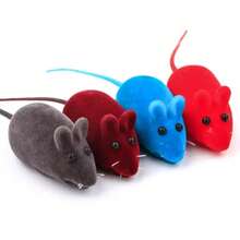 Juguete de goma para gato, nuevo modelo de ratón con sonido, juguete interactivo para gatito, juguete Teaser de felpa para mascota MRUD - Negro - Ver 3