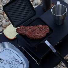 Double Sided Sandwich Panini Maker - Non-Stick Frying Pan Multifunctional Breakfast Pan - Black - View 7