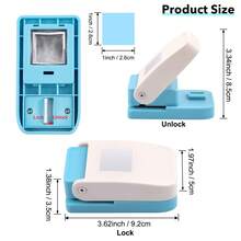 1pc 1x1 Inch Square Hole Punch Tool, Suitable Gift For Student Friends - Multicolor - View 11