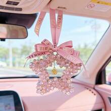 New Car Pendant Creative Interior Mirror Decoration Car Pendant Crystal Five-Pointed Star Decoration Car Pendant - Five-pointed Star Ornament - View 3