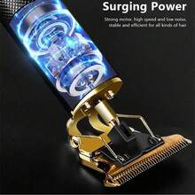 Recortador De Pelo Eléctrico Maquinillas De Afeitar Profesionales Hombres Cortadora - Blanco - Ver 6