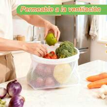 ¡Recomendado12PCS Bolsa de Malla Reutilizable para Almacenar Frutas, Bolsa de Malla Lavable para Fruta y Verduras, Bolsa de Malla Ecológica Ideal para Guardar Frutas, Verduras, Juguetes y la Compras¡Top de Temporada - B-15 - Ver 3