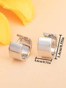 一对优雅圆形耳环，简约时尚设计，适合女性日常、派对、婚礼等场合佩戴，是馈赠佳品。 - 耳環 - 查看 5