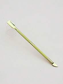 Golden Nail Cuticle Pusher Scraper Remover Stainless Steel Nail Art Pedicure Accessories Manicure Tool - Gold - View 3