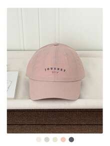 1顶极简字母刺绣棒球帽，百搭休闲帽，适合所有季节 - 彩色 - 查看 10