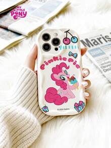 MY LITTLE PONY 官方授权小马宝莉可爱米色波浪纹手机壳，卡通图案，防震软壳，兼容 17 Pro Max、17 Pro、17 Air、16 Pro Max、14、15 Pro、16 Plus、13、12、11 - 白色 - 查看 1