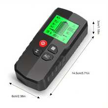 1pc 5-In-1 Stud Finder, Equipped With Smart Microprocessor Chip And High-Definition LCD Display, Stud Finder For Detecting Center And Edge Of Wood, Wires, Metal Studs, And Joists - Black - View 5