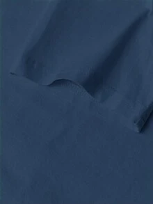 Damen Mode Lässig Baumwolle Oversized Langform Rundhals Kurzarm T-Shirt, Perfektes Regular Fit Oberteil für Herbstmode, Outdoor, Y2K, Streetwear - Denimblau - Übersicht 6