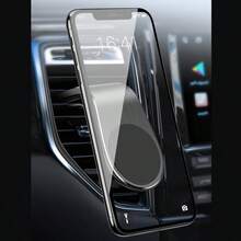 L-Shaped Magnetic Air Vent Car Phone Holder, Instant Installation On Air Vent, 360° Rotation Adjustable View, Strong Magnetic Attachment No Screen Shake, High-Quality Sturdy Design, Convenient For Navigation - Multicolor - View 10