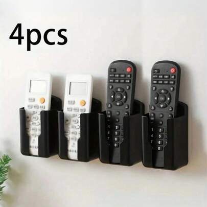 塑料壁挂式遥控器收纳盒 - 多功能塑料电视/空调遥控器及办公用品收纳盒。节省空间设计，表面光滑，安装简便，适合家庭和办公室收纳。外观简洁，五金件安装简便，无需钻孔即可壁挂式收纳，也可作为多用途床头收纳盒使用。