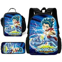 Mochila escolar para niños Cool Anime Beyblades con bolsas para el almuerzo, bolsas para lápices, mochilas escolares para niños y niñas, el mejor regalo VW7Q - CB-212X132A8 - Ver 3