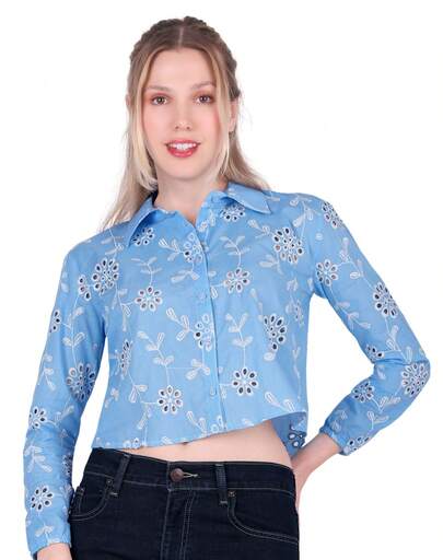  Blusa Mujer Azul Stfashion 56005400