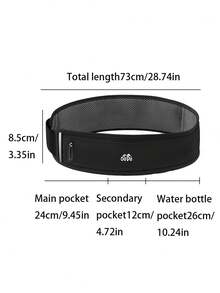 Túi đeo hông thể thao unisex có sọc phản quang, chống thấm nước, không có chun, thích hợp cho chạy bộ, đi bộ, đạp xe, cắm trại, tập thể dục ngoài trời, marathon và các hoạt động du lịch cần thiết. - Nhiều màu - Xem 9