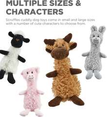 Outward Hound Scruffles Moose Plush Squeaky Dog Toy, Large - Màu E - Xem 4