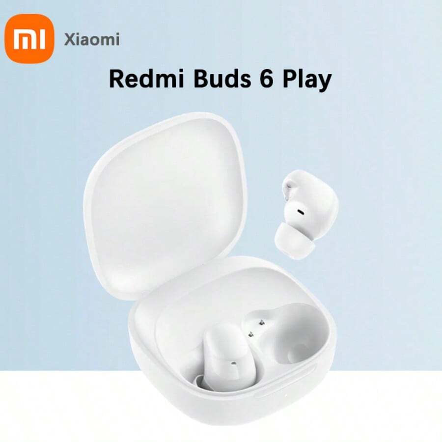 Xiaomi Redmi Buds 6 Play 搭載 10mm 動圈驅動單元,AI 降噪,800mAh 充電盒,最高 36 小時續航,藍牙 5.4,觸控操作 - 全球版 - 黑色 - 查看 1