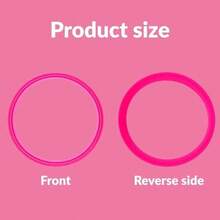 Rubber Seal Replacement For  Sliding Lid Coffee Tumbler, Silicone Sealing Ring Gaskets Seal Parts Leak-Proof Water Bottle Lid, Compatible With  SmoothSip Slider 20/12OZ (3PCS/Dark Pink) - / - Xem 2