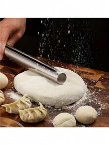 Stainless Steel Baking Rolling Pin - Hollow Lightweight Design, Perfect For Cookies, Pie Dough, Pizza And Holiday Baking - Easy To Clean Kitchen Tool - Silver - View 10