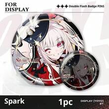 1枚崩坏：星轨徽章 - 哈哈时刻角色徽章 - 火花 - 耀光 - 刀锋 - 幻影 - 不灭之路 - 深红深渊 - 游戏外设徽章 - 背包徽章 - 收藏玩具 生日礼物 - 复活节礼物，愚人节礼物，惊喜礼物，完美礼物 - 彩色 - 查看 21