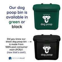 Hanging Wastebasket For Dog Poop In Gre1en (Holds 7-14 Bags) - Qty1DogPoopGre1en - View 4