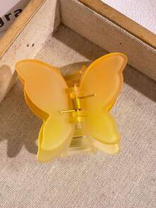 1pc/4pcs/12pcs Casual ABS Plastic Butterfly & Rose Flower Claw Clips, Retro French Style Unique Design Hair Clips, Hair Claw Barrettes For Women - Multicolor - View 4