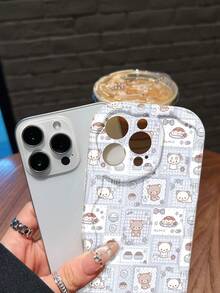 Cute Bears And Food Adorable Pattern Repeating Light Blue. This Stylish Phone Case Is Compatible With Samsung, Apple, , , , Transsion, ,  And Honor. Made Of TPU Silicone, It Offers Shock And Drop Protection And A Superior Feel. It's An Ideal Gift For Family, Friends, And Loved Ones, And A Perfect Choice For Valentines Day And Year's Gift,Phone Case, Case, 17 Pro Case, Case,Phone Cases, 16 Case, 17 Case, 15 Case, 17 Pro Max,Phone Case  15, 16 Plus Case, 14 Case,White Phone Case,Case - 白色 - 查看 3
