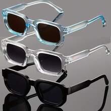 1 buc ramă asimetrică, ochelari de soare la modă cu imprimeu leopard, unisex, potriviți pentru fotografie stradală, pozare, vacanță la plajă, petrecere, festival de muzică, concerte - Multicolor - Vizualizare 18