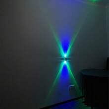 LiHangStar 1/2/4pcs RGB Gradient Black Night Light, Dimmable Indoor Wall Lamp, Rechargeable LED With Motion Sensor, Suitable As Decor Light, Magnetic Cabinet Light For Entryway, Bedside, Desk, Wardrobe, Gaming Room - RGB Sensor Night Light - View 6
