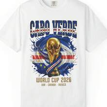 Cabo Verde World Cup 2026 T Shirt  Soccer Fan Tee Football Shirt Uni Gift For Couples - 白色 - 查看 1
