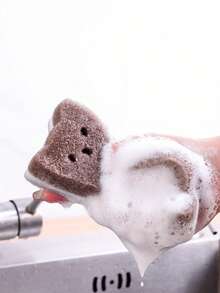 4/8pcs Cute Cat Design Kitchen Sponge Set, Cleaning Sponge, Dishwashing Sponge, Kitchen Cleaning Tools, Kitchenware Accessories, Scratch-Resistant Dish Sponge - Multicolor - View 9