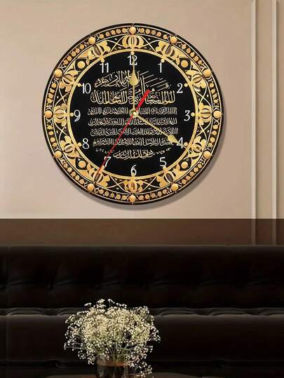 Rustic Wooden Wall Clock With Chicken And Egg Pattern - Battery Operated Silent (AA Batteries Not Included) - Ideal For Living Room And Kitchen Decor