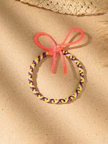 A Bohemian-Style Braided Tassel Charm Lucky Rope. A Couple's Bracelet. A Friendship Bracelet For Good Friends. Suitable For Daily Wear And As A Gift For Festivals. - Multicolor - View 15