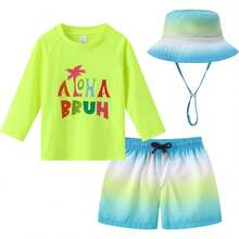 ¡RecomendadoFu3piesuit1 Juego de protección de Sarpullido bebés niños¡Top de Temporada - Adiós - Ver 9