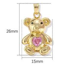 1pc Copper Micro-Inlaid Zirconia Personalized Hip-Hop Luxury Four-Leaf Clover Devil's Eye Pendant, Versatile DIY Bracelet Necklace Earring Accessory Handmade Charm - Multicolor - View 14