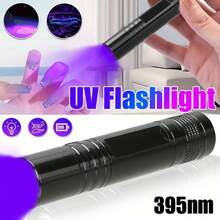 可调节迷你SK68高亮手电筒，带夹子的便携式露营灯 - 紫光手電筒 - 查看 5