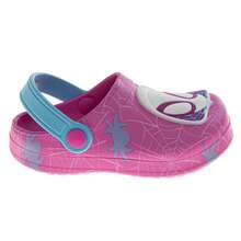 Marvel Ghost Spider Gwen Stacy Girls Shoes, EVA Clogs, Water Shoes - Kids Pool Shoes Pink, White Slip On (Toddler Sizes 5-10, Little Kid Sizes 11-12) - 粉色 - 查看 3