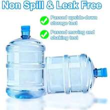 3 Pack 3 And 5 Gallon Water Jug Cap, Upgrade Silicone Reusable Replacement Caps, Non Spill Lids For 55mm Standard/Screw/Crown Tops Water Bottle - / - 查看 4