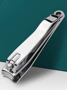 Professional Black Carbon Steel Nail Clippers - Large Size Manicure Trimmer For Toe Nails - Easy Clip And Catch Design - Silver - View 5