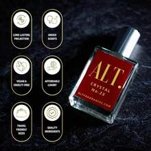ALT. FRAGRANCES Crystal No. 23 Unisex Eau De Parfum – 60ml / 2oz – Long-Lasting Floral Jasmine & Amber Fragrance – Elegant Signature Scent For Men & Women - 濃烈香調 - 查看 5