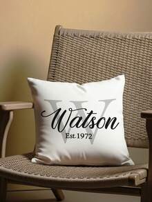 1pc Customizable Personalized Text Printed Double-Sided Throw Pillow Cover, Suitable For Mother's Day, Father's Day, Thanksgiving, Teacher's Day, Great Gift For Family And Friends - Multicolor - View 5