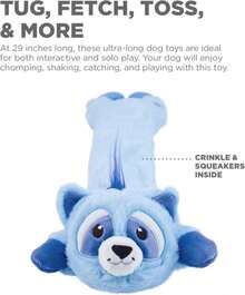 Outward Hound Longidudes Raccoon Plush &Amp; Squeaky Dog Tug Toy - ColorG - 查看 4