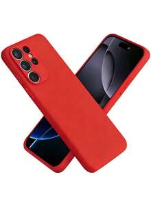 极简纯色液态硅胶红色手机壳 | 时尚液态质感 | 防震防刮 | 兼容 17、16 Pro Max、15、XR、7/8、15 Pro Max、12 Pro Max、13 Pro Max、14 Pro Max、13、14、11、12 Pro、14、XS、XR、7/8 Plus、7/8 GES2、A13 4G、A22、A21S、A52、S22 Ultra、A33 5G，兼容 Redmi 10，兼容 Redmi 系列，兼容 OPPO 手机，生日礼物 - 紅色 - 查看 10