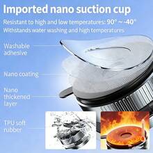 Strong Magnetic Leather Texture Car Phone Mount, 360° Rotating Vacuum Suction Cup, UV Resistant Epoxy, Universal Car Navigation Holder - Multicolor - View 4