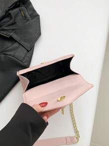 奢华时尚高端女士斜挎小方包，2026新款 - 粉色 - 查看 12