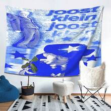 1pc Classic Joost Klein Tapestry With Adhesive Strips For Easy Hanging - Soft Decor, Suitable For Living Room, Bedroom, Party - Winter And Autumn Home Decor, Soft Pastel Tones - No Electricity Needed, Artistic Wall Art, Velvet Fabric, High Quality - Nhiều màu - Xem 2