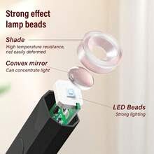 1pc UV LED Gel Nail Polish Curing Lamp, Handheld UV/LED 180mAh Battery Hybrid Light Source For Gel Nails, Mini Nail Lamp, Portable Wireless Charging, Fast Curing, Automatic Sensor Gel Nail Polish Curing Lamp For Nail Salons And Home DIY, Best Gift For Nail Art Enthusiasts - Nhiều màu - Xem 5