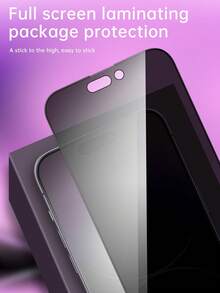 2 piezas de protector de pantalla de privacidad anti caída, compatible con iPhone 16/16 Plus/16 Pro/16 Pro Max/15 Pro/15 Plus/15 Pro Max, de vidrio templado resistente al agua, a los golpes y a los arañazos, con cobertura total, ultra claro y transparente, resistente a los arañazos - Multicolor - Ver 5