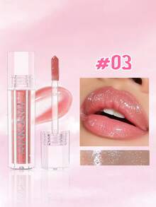 HANDAIYAN Hexagon Pearl Gloss Lip Gloss, Moisturizing Mirror Finish, Long-Lasting Shine, Suitable For Daily, Party, Beach, Camping & Travel, Portable And Easy To Use, Also Suitable For Solo Gatherings, Christmas Celebrations And Various Festivals. An Ideal Gift For Special Occasions. - Nhiều màu - Xem 16