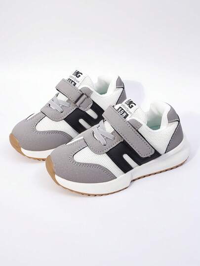 1 Pair 2026 Korean Style Children/Teens Sports Shoes, Suitable For Spring & Autumn, Casual & Versatile, Middle To Large Size, Multi-Seasonal Fashionable Design